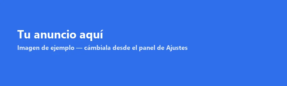 Anuncio propio de ejemplo